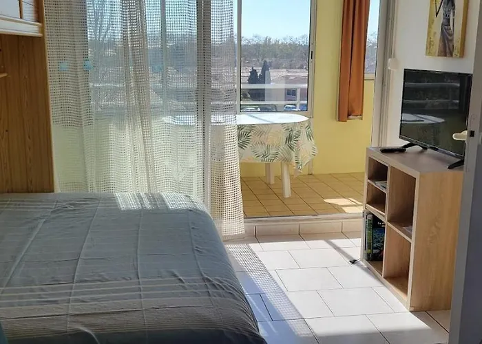 Cap D'agde Antinea, Rochelongue, Piscine Et Parking アパート アグド