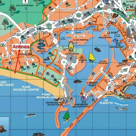 Apartament Cap D'agde Antinea, Rochelongue, Piscine Et Parking *